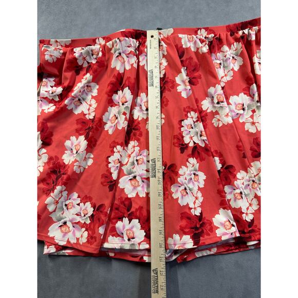 Torrid High Rise Swim Skirt Skort Women’s Size 6 6X Floral UPF 40 Summer Beach - Picture 6 of 12